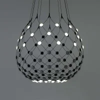 Luceplan Mesh D80 Wireless Lampada LED da Sospensione Gestito da App