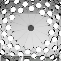 Luceplan Mesh D80 Wireless Lampada LED da Sospensione Gestito da App