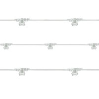 White String Light Extendable 10 Lampholder E27 11,5 mt For Outdoor