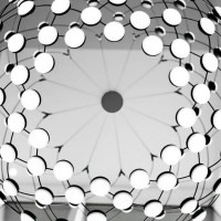 Luceplan Mesh D100 Wireless Lampada LED da Sospensione Gestito da App