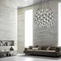 Luceplan Mesh D100 Wireless LED Suspension Lamp Managed by App
