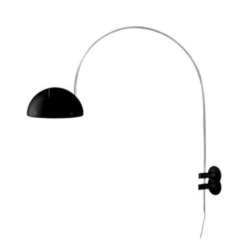 Oluce Coupè Lampada a cupola da Parete Orientabile e Regolabile ad Arco Design by Joe Colombo 1967 Oluce Coupè Lampada a cupola da Parete Orientabile e Regolabile ad Arco Design by Joe Colombo 1967