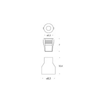 PAN Sibilla Gong Recessed Light EST58020 2W 4000K IP67 Outdoor