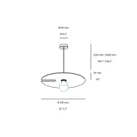 Wever & Ducrè Mirro 2.0 Reflective Suspension Lamp with Disc shape