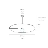 Wever & Ducrè Mirro 3.0 Reflective Suspension Lamp with Disc shape