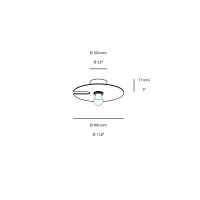 Wever & Ducrè Mirro 1.0 Reflective Ceiling/Wall Lamp with Disc shape