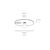 Wever & Ducrè Mirro 2.0 Reflective Ceiling/Wall Lamp with Disc shape