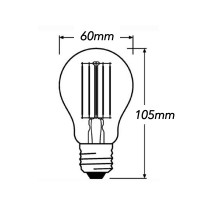 Osram LED Value Classic A100 E27 11W-100W 2700K 1521lm Lampadina