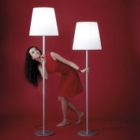 Slide Design Ali Baba Steel High LED Floor Lamp for Outdoor