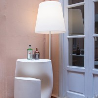 Slide Design Ali Baba Steel High LED Floor Lamp for Outdoor