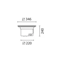 iGuzzini B028 Light Up Wall Washer Floor Recessed 42W Outdoor