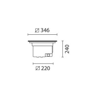 iGuzzini B028 Light Up Wall Washer Incasso Pavimento 42W