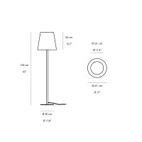 Slide Design Ali Baba Steel LED RGB Floor Lamp for Outdoor