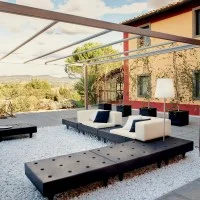 Slide Design Fiaccola Ali Baba Floor Lamp with Spike for Outdoor