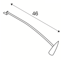 SLV Display LED GU10 lampada a braccio direzionabile da Parete o Soffitto