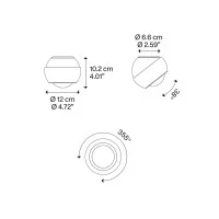 Lodes Spider Lampada Sferica da Soffitto Orientabile a LED