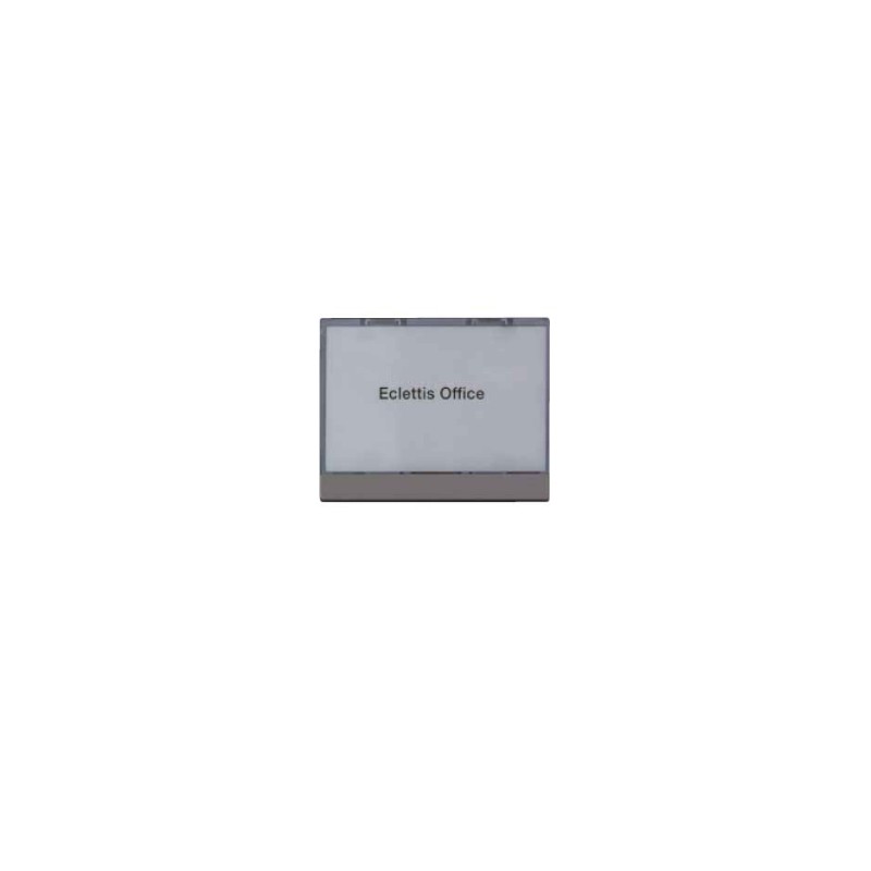 Eclettis Smoothline Pulsante con Portanome Retroilluminabile