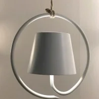 Ai Lati POLDINA Bianca Lampada a Sospensione LED Ricaricabile IP54