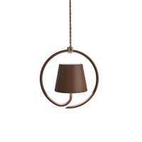 Ai Lati POLDINA Corten Lampada a Sospensione LED Ricaricabile IP54