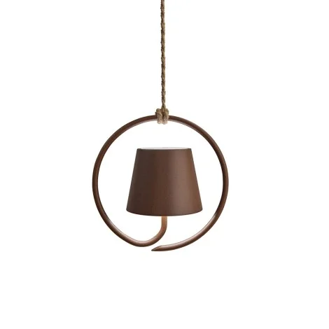 Ai Lati POLDINA Corten Lampada a Sospensione LED Ricaricabile IP54
