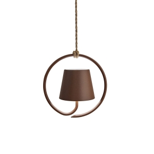 Ai Lati POLDINA Corten Lampada a Sospensione LED Ricaricabile IP54