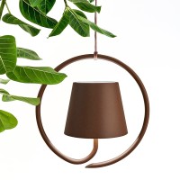 Ai Lati POLDINA Corten Lampada a Sospensione LED Ricaricabile IP54