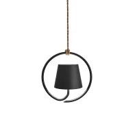 Ai Lati POLDINA Dark Grey Pendant Hanging Lamp LED Rechargeable IP54