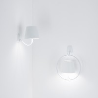 Ai Lati POLDINA White Applique Wall Lamp LED Rechargeable IP54