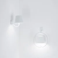 Ai Lati POLDINA White Applique Wall Lamp LED Rechargeable IP54