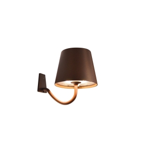 Ai Lati POLDINA Corten Lampada da Parete Applique LED Ricaricabile IP54