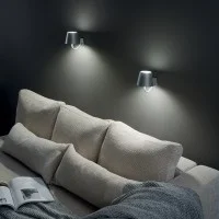 Ai Lati POLDINA Grigio Scuro Lampada da Parete Applique LED Ricaricabile IP54