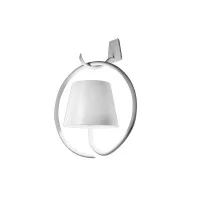 Ai Lati POLDINA Bianco Lampada da Parete Applique LED con Gancio Ricaricabile IP54 Ai Lati POLDINA Bianco Lampada da Parete Applique LED con Gancio Ricaricabile IP54