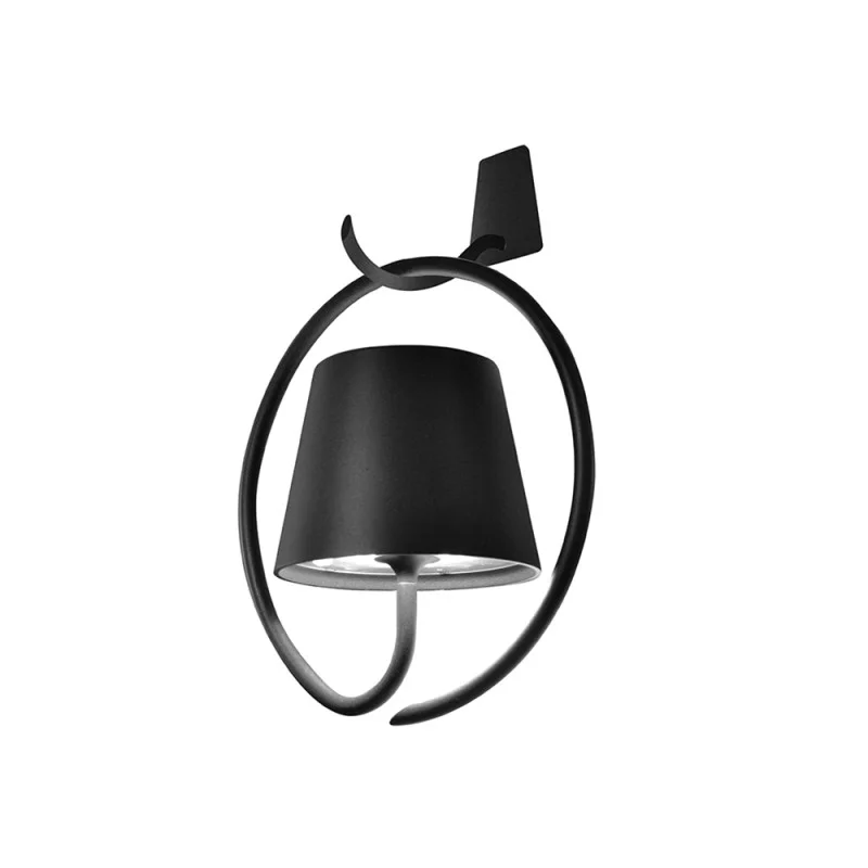 Ai Lati POLDINA Dark Grey Applique Wall Lamp LED With Hook Rechargeable IP54 Outdoor Ai Lati POLDINA Dark Grey Applique Wall Lamp LED With Hook Rechargeable IP54 Outdoor