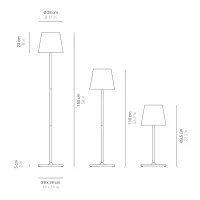 Ai Lati POLDINA Pro XXL LED Pianta Lampada A Batteria Dimmerabile Ricaricabile Per Esterno