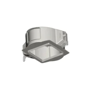Recessed box for recessed spotlight in masonry, reinforced concrete, plasterboard and wood