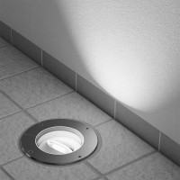 Lampo Faro Carrabile Orientabile GU10 da Incasso in Alluminio