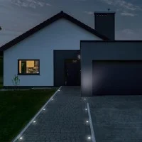 Lampo Recessed Adjustable Carriageable Steplight GU10 in