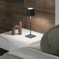 Zafferano POLDINA PRO LED Lampada da Tavolo A Batteria USB Con Base Ricaricabile Per Esterno