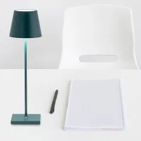 Zafferano POLDINA PRO LED Lampada da Tavolo A Batteria USB Con Base Ricaricabile Per Esterno