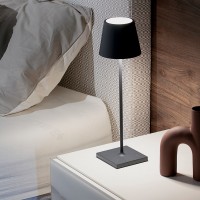 Zafferano POLDINA PRO LED Table Battery Lamp USB Rechargeable Base For Outdoor