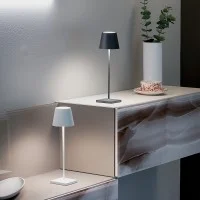 Zafferano POLDINA PRO LED Table Battery Lamp USB Rechargeable Base For Outdoor