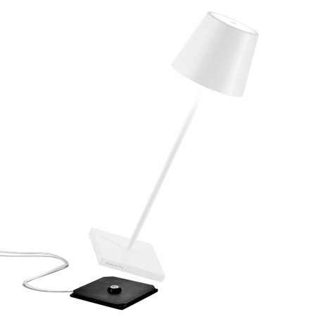 Zafferano POLDINA PRO LED Table Battery Lamp USB Rechargeable Base For Outdoor