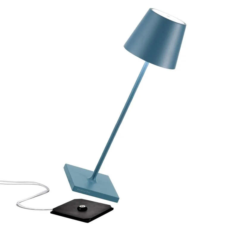 Zafferano POLDINA PRO LED Lampada da Tavolo A Batteria USB Con Base Ricaricabile Per Esterno Zafferano POLDINA PRO LED Lampada da Tavolo A Batteria USB Con Base Ricaricabile Per Esterno