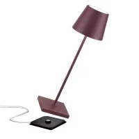 Zafferano POLDINA PRO LED Lampada da Tavolo A Batteria USB Con Base Ricaricabile Per Esterno Zafferano POLDINA PRO LED Lampada da Tavolo A Batteria USB Con Base Ricaricabile Per Esterno