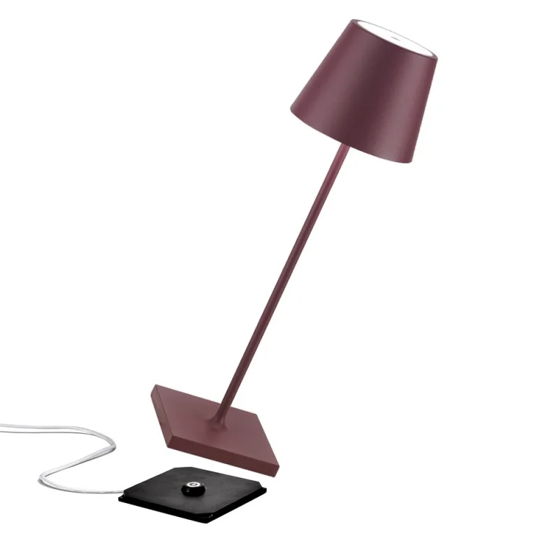 Zafferano POLDINA PRO LED Table Battery Lamp USB Rechargeable Base For Outdoor