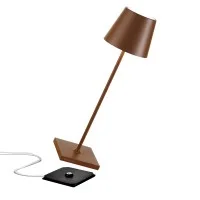 Zafferano POLDINA PRO LED Lampada da Tavolo A Batteria USB Con Base Ricaricabile Per Esterno Zafferano POLDINA PRO LED Lampada da Tavolo A Batteria USB Con Base Ricaricabile Per Esterno