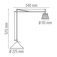 Flos Archimoon Soft Lampada da Tavolo Philippe Starck, 1998