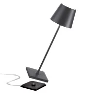 Zafferano POLDINA PRO LED Table Battery Lamp USB Rechargeable Base For Outdoor