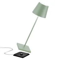 Zafferano POLDINA PRO LED Lampada da Tavolo A Batteria USB Con Base Ricaricabile Per Esterno Zafferano POLDINA PRO LED Lampada da Tavolo A Batteria USB Con Base Ricaricabile Per Esterno