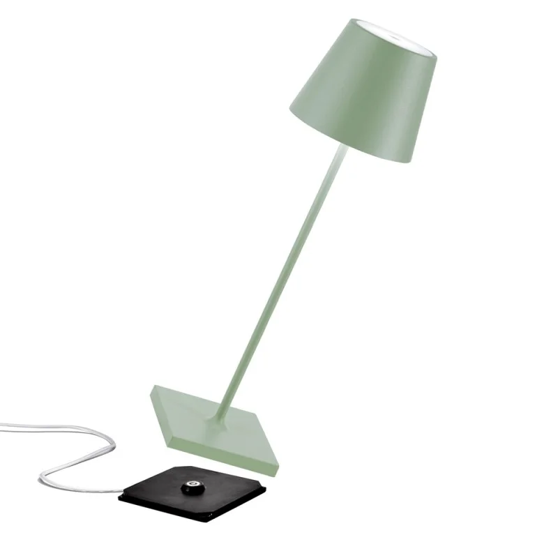 Zafferano POLDINA PRO LED Table Battery Lamp USB Rechargeable Base For Outdoor
